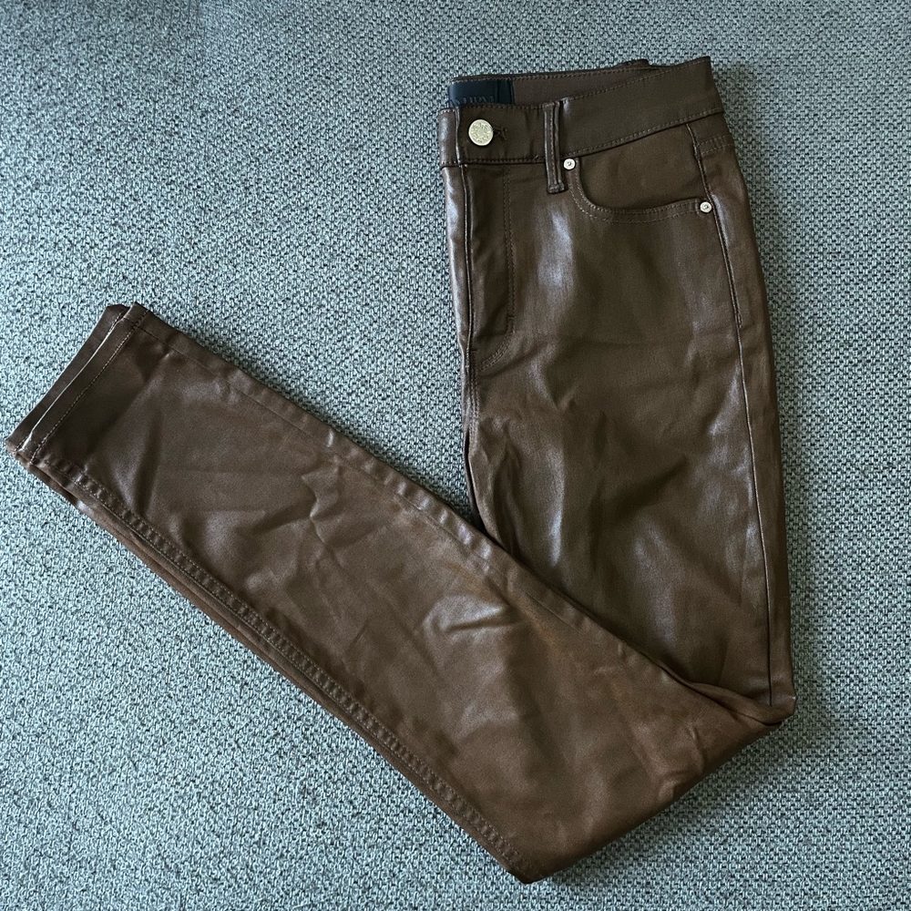 White House Black Market Leather Pants
